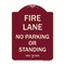 Signmission Michigan Fire Lane No Parking or Standing Heavy-Gauge Aluminum Sign, 24" x 18", BU-1824-23876 A-DES-BU-1824-23876 - alternate 1